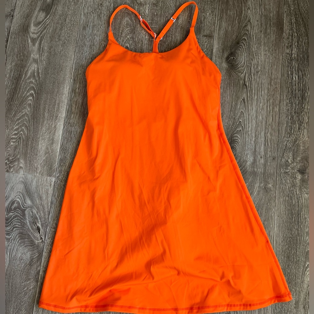 Vibrant Orange Halara Dress